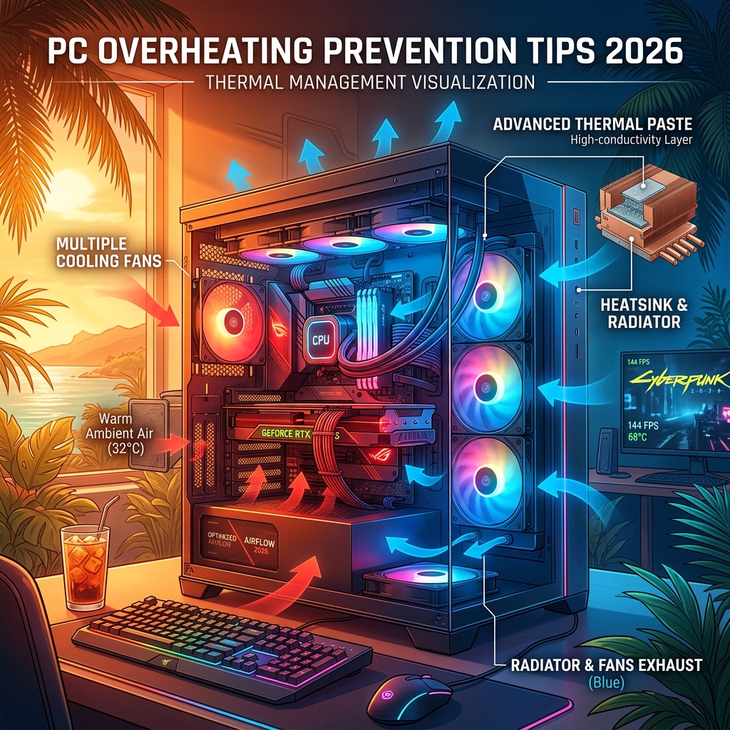 Tips Pencegahan Overheat PC Gaming di Cuaca Panas Indonesia 2026