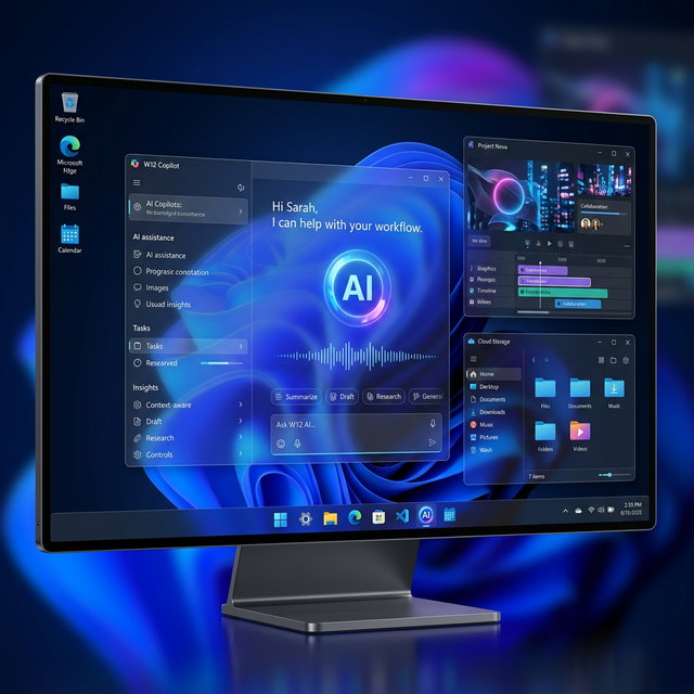 Windows 12 Concept - Rumor dan Fitur AI Terbaru 2026